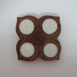 Tea Light Candle Holders Wooden, T Holders, Indian Art, Tea Holder, Indian Artifacts, India Gift, Diwali Gift - thumbnail 2