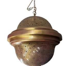 Moroccan Brass Pendant Light, Hanging Ceiling Lamp, Home Decor Lighting - thumbnail 2