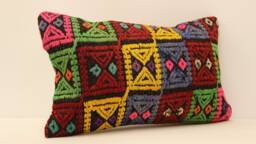 Kilim Pillow Cover Case 12x20 Home Cushion Decorative Stripe Throw Pillows Rustic Couch Designer Boho Covers Livingroom Koef-227