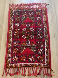 Moroccan Berber Shag Rug Azilal Rug 45In X 31.5 In