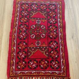 Moroccan Berber Shag Rug Azilal Rug 45In X 31.5 In - thumbnail 3