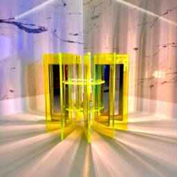 Neon Acrylic Table Lamp Art Deco Modern Home Decor Lighting - thumbnail 3