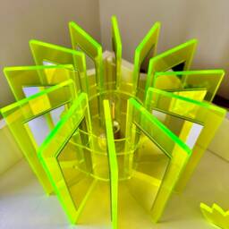 Neon Acrylic Table Lamp Art Deco Modern Home Decor Lighting - thumbnail 4