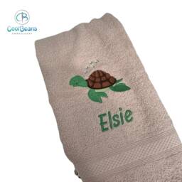 Turtle Towel - Personalised Face Cloth/Hand Bath = Embroidered - thumbnail 1