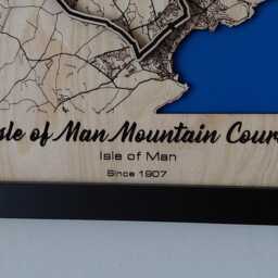 Isle Of Man Mountain Course Wall Art Laser Engraved Wood, Motorcycle Road Race Gift - thumbnail 3