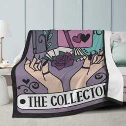The Collector Tarot Style Bookish Reading Blanket 3 Sizes - thumbnail 3