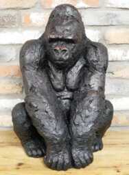 Large Sitting Gorilla Ornament - thumbnail 4