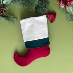 Handmade 100 Percent Wool Stocking Of A Boxer For The Christmas Holidays Made From 100% - thumbnail 2