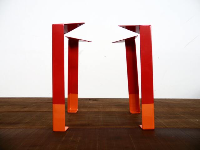 "16"" Angle Steel Table Legs, Multi Color Height 12""-16" - image 1