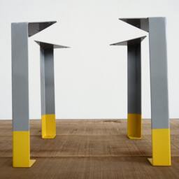 "16"" Angle Steel Table Legs, Multi Color Height 12""-16" - thumbnail 2