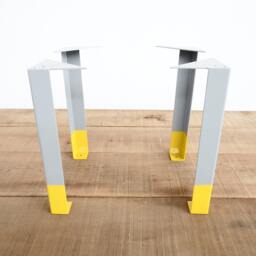 "16"" Angle Steel Table Legs, Multi Color Height 12""-16" - thumbnail 3