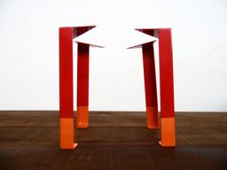 "16"" Angle Steel Table Legs, Multi Color Height 12""-16"