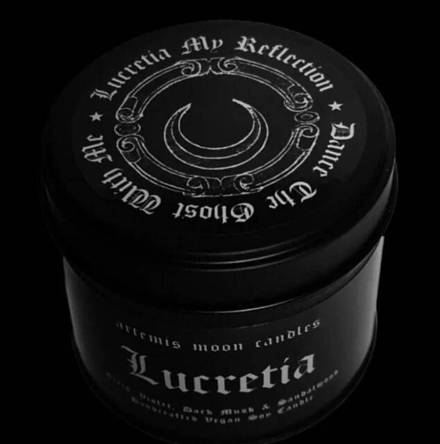 Lucretia Orris & Sandalwood Scented Vegan Soy Candle Witchy - image 1