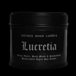 Lucretia Orris & Sandalwood Scented Vegan Soy Candle Witchy - thumbnail 2