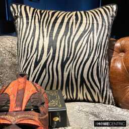 "Decorative Zebra Stripes Throw Pillow Cover 16""x16" - thumbnail 2