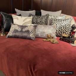"Decorative Zebra Stripes Throw Pillow Cover 16""x16" - thumbnail 4