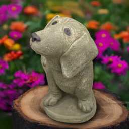 Stone Dachshund Statue Concrete Sculpture Outdoor Animal Decoration Dachshund Lover Gift Handmade Front Door Decor Gift - thumbnail 2