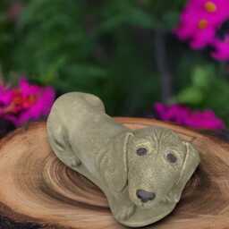 Stone Dachshund Statue Concrete Sculpture Outdoor Animal Decoration Dachshund Lover Gift Handmade Front Door Decor Gift - thumbnail 3