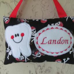 Personalized Tooth Fairy Pillow, Children's Keepsake, Custom Holder, Kids Gift, Gift - thumbnail 2