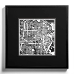 Paper Cut Map Omaha, Lincoln, Ne 12??12 In. Art Ideal Gifts - thumbnail 2