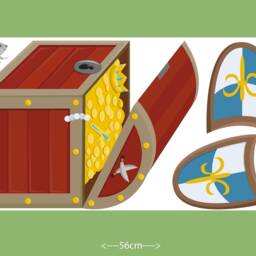 "Wall Sticker ""Treasure Chest" - thumbnail 3