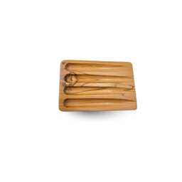 Hardwood Pen Tray For Fountain Pens & Pencils, Minimalist Wooden Desk Organizer, Modern Accessory Holder - thumbnail 2