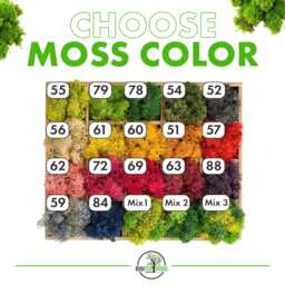 Personalized Logo Office Wall Clock, Scandinavian Moss Decor For Home, Wood Gift Boss - thumbnail 3