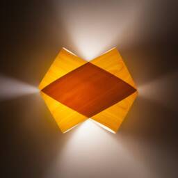 Scandinavian Wood Veneer Wall Sconce Handmade Modern Lighting - thumbnail 3