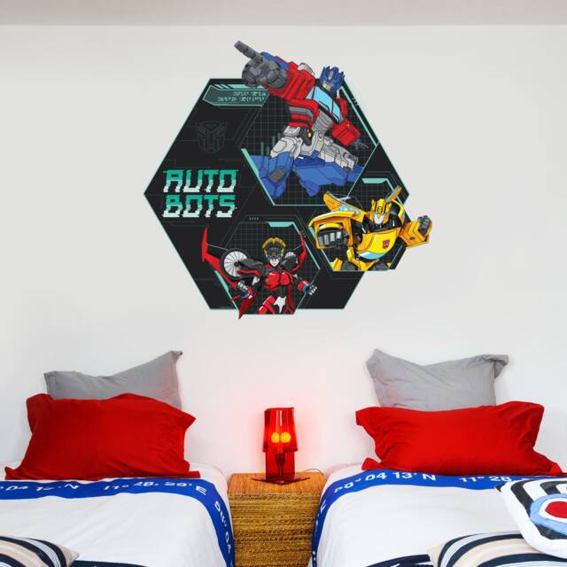Transformers Autobots Graphic Wall Sticker Decal Art Vinyl Mural Kids Bedroom