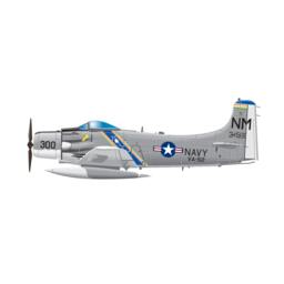 Douglas A-1 Skyrider Air Force Attack Aircraft Combat Fighter Airplane Wall Vinyl Decal Man Cave Father Gift Decor Military - thumbnail 3