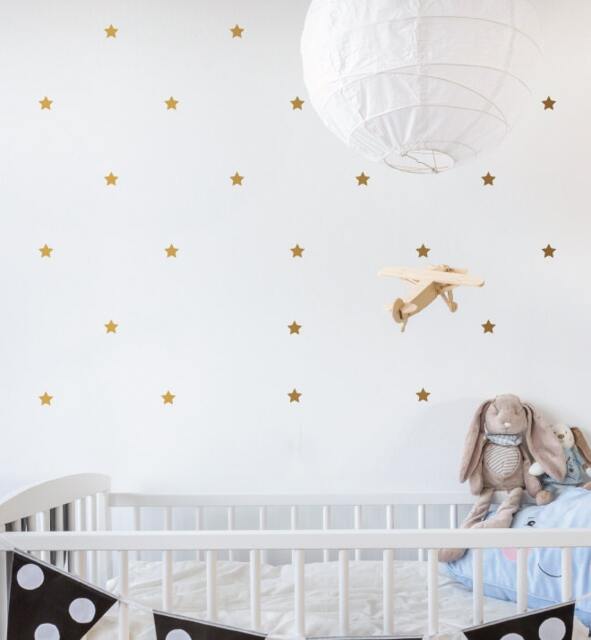 Mini Stars - Set Of 90 Wall Sticker Decal - Pattern, Art, Girls Room, Boys Nursery Decal, Decals, Kids Room Patterns - image 1