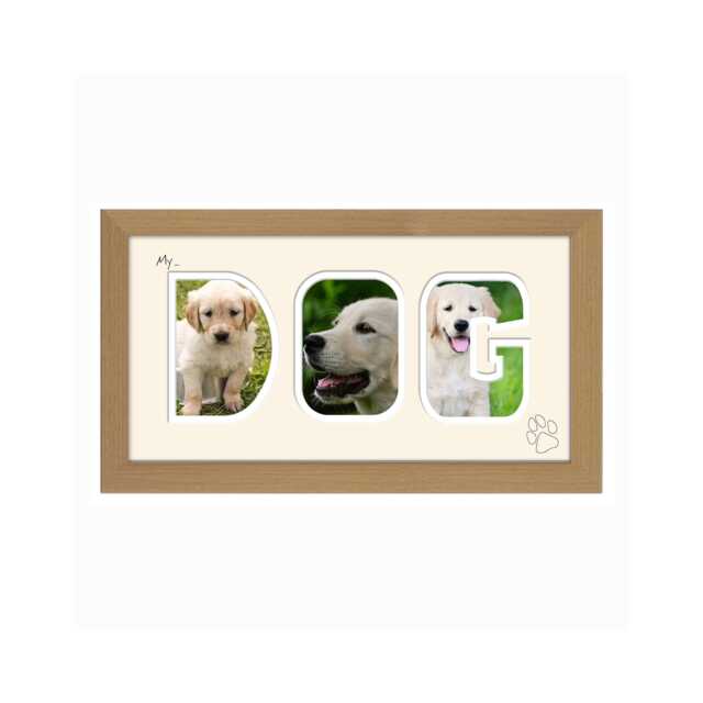 My Dog Photo Frame Word Name Special Gift Pet 7-Aa By Photos in A Word - image 1