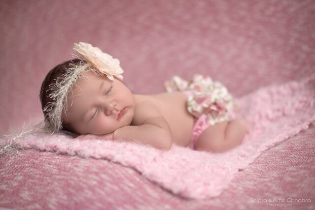 Newborn Baby Blanket in Pink Powder Puff - image 1