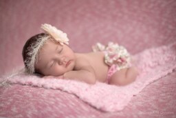 Newborn Baby Blanket in Pink Powder Puff