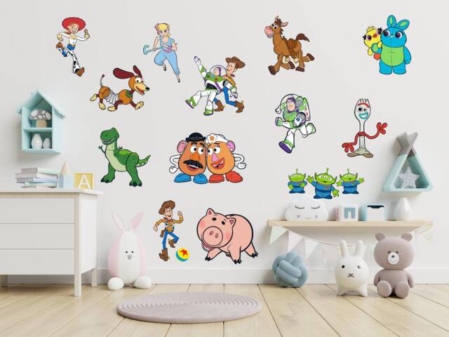 Children's Popular Characters Room Decorations Removable Wall Stickers Set Decal Home Decor Art Vinyl Mural Kids Interior Design - image 1