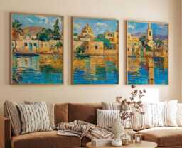 Set Of 3 Erbil Posters, Iraq Kurdistan Middle East Wall Decor, Travel Prints, Prints - thumbnail 1
