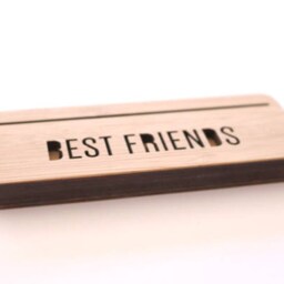 Bamboo Photo Stand - Mini Picture Holder, Best Friends Gift - thumbnail 3