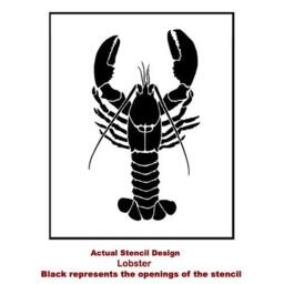 Lobster Stencil - Medium Stencils Even Better Than Wall Decals Diy Decor - thumbnail 4