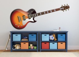 Electric Guitar Wall Decal Kids Bedroom Decor Music Vinyl Art