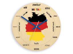 Clock For Learning German, German Map, Wooden Clock, Clock A Child, Kids