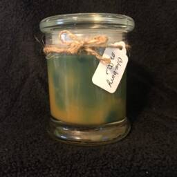 "Hand Poured Swirl Candle ""Blueberry Muffin" - thumbnail 3
