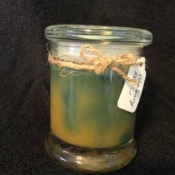 "Hand Poured Swirl Candle ""Blueberry Muffin" - thumbnail 2