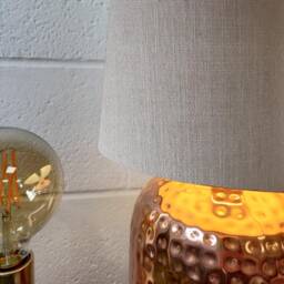 70cm Tall Feather Grey Linen Slim Cone Lampshade - thumbnail 2