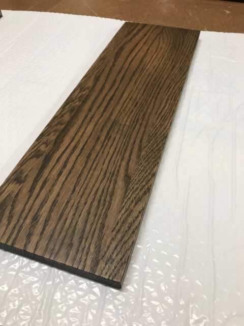 Ikea 1 Trone Charcoal Oak Top Cover Panel - Solidwood 52cm X 18cm Oiled - image 1