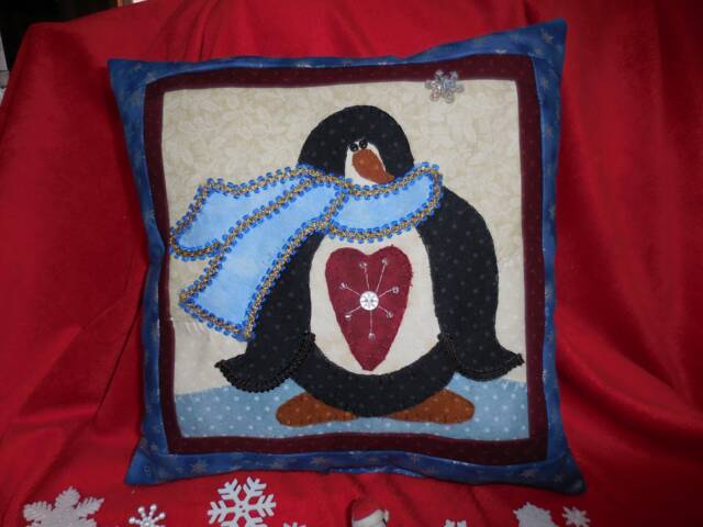 The Penguin With Big Heart Pillow - image 1