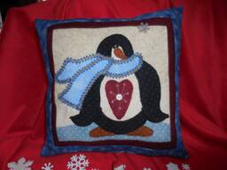The Penguin With Big Heart Pillow - thumbnail 1