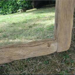 Rustic Reclaimed Oak Mirror Frame - thumbnail 3