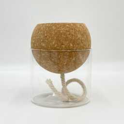 Self-Watering Planter H14cm D10cm, Recycled Glass, Housewarming Gifts - thumbnail 2