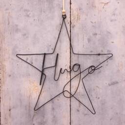 Wire First Name, Customizable Baby Name Decoration, Children's Bedroom Wall Door Plaque, Birth Gift - thumbnail 2
