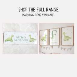 Personalised Green Dinosaur Cushion, Dino Bedroom Decor, Cushion Cover, Accessories, Boy Name - thumbnail 3